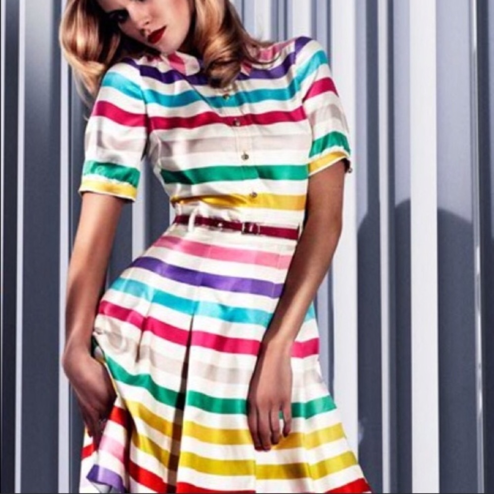 Kate Spade Candy Shop Jeanette Silk Dress